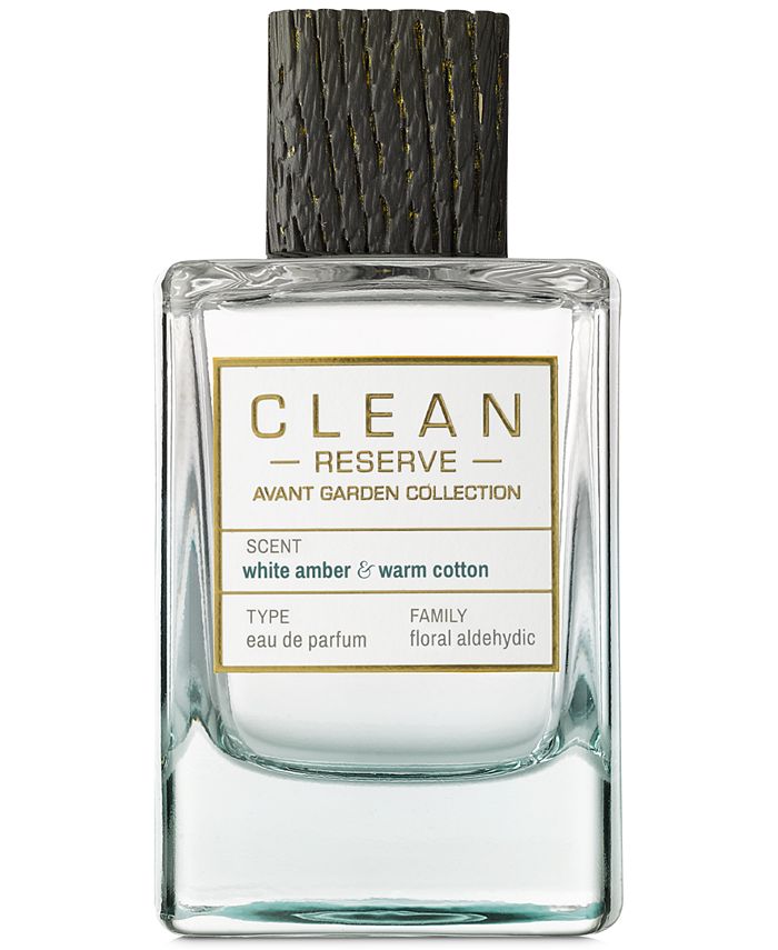 CLEAN Fragrance Avant White Amber & Warm Cotton Eau Parfum, 3.4-oz. - Macy's