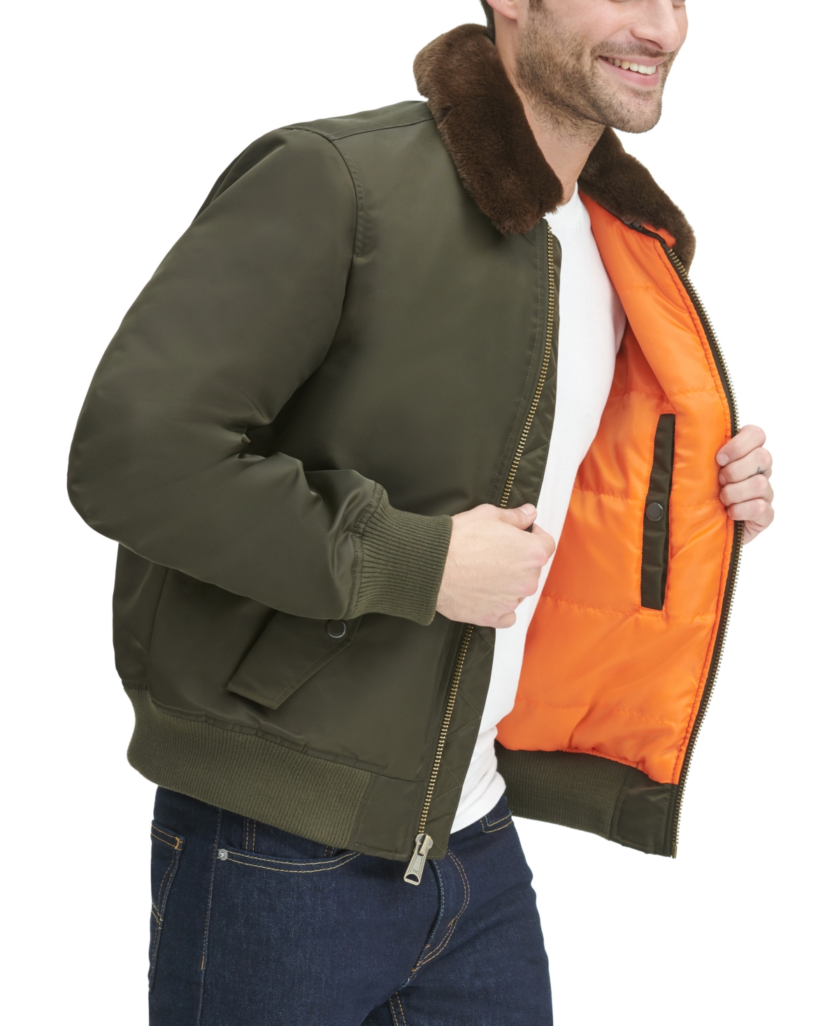 Tommy Hilfiger Men's Military Bomber Jacket