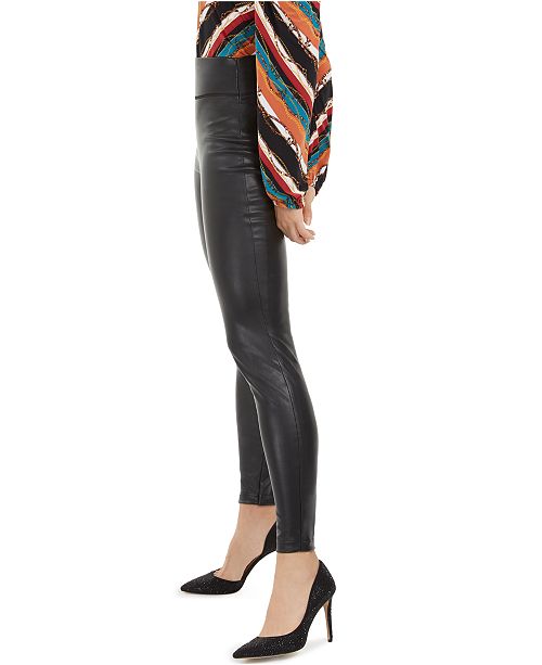 macy's faux leather pants