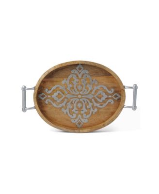 K&K Interiors Candle, 12 Inch Metal Crown Candleholder W
