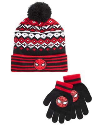 Spider-Man Big Boys 2-Pc. Beanie Hat & Gloves Set - Macy's