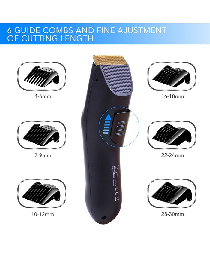 Surker HC565 PRO Cordless Titanium Ceramic Blade Hair Clippers 12
