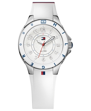 UPC 885997054102 product image for Tommy Hilfiger Watch, Women's White Silicone Strap 34mm 1781271 | upcitemdb.com