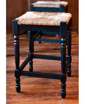 French Country 24" Turned Leg Seat Stool