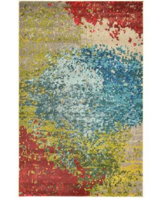 Bayshore Home Newwolf New3 Blue Area Rug Collection - Macy's