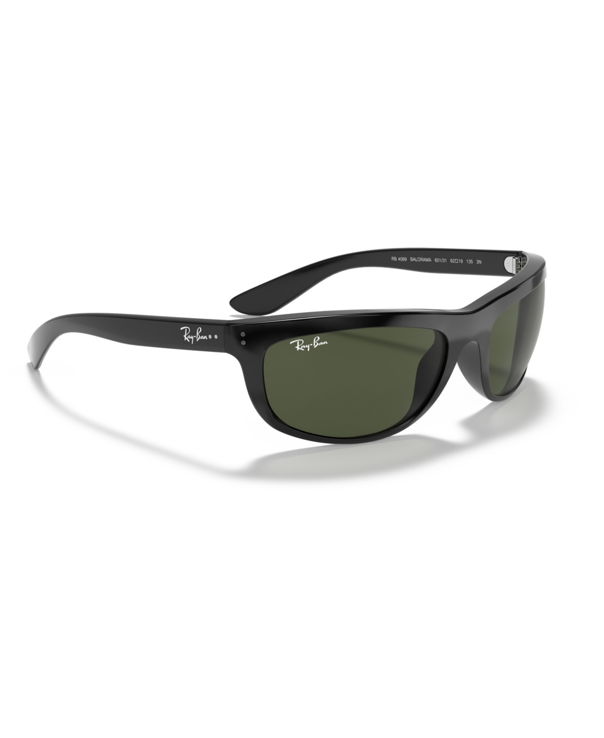 Ray Ban Rb4089 Balorama Rectangle Sunglasses In Black,green