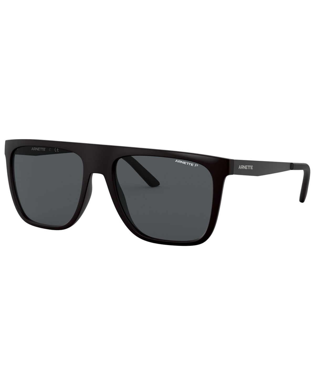 Arnette Men's Polarized Sunglasses, An4261 In Matte Black,polar Grey