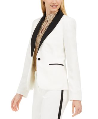 women's tuxedo suit calvin klein