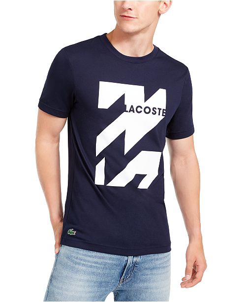 Lacoste Men S Arrow Logo Graphic T Shirt Reviews T Shirts
