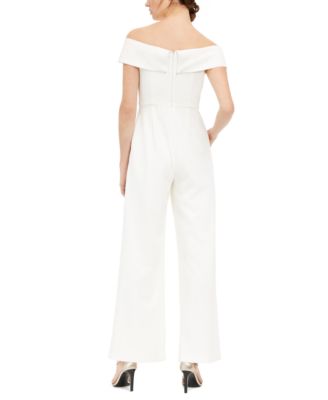 calvin klein off the shoulder jumpsuit
