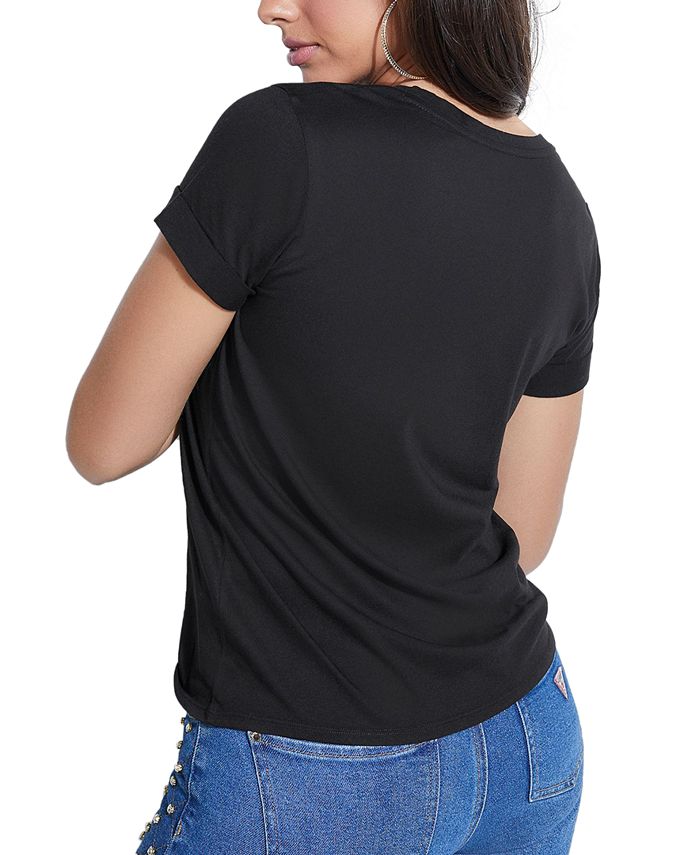guess lips t shirt