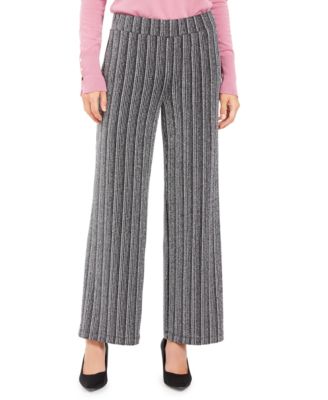 JM Collection - Metallic Textured Pull-On Pants