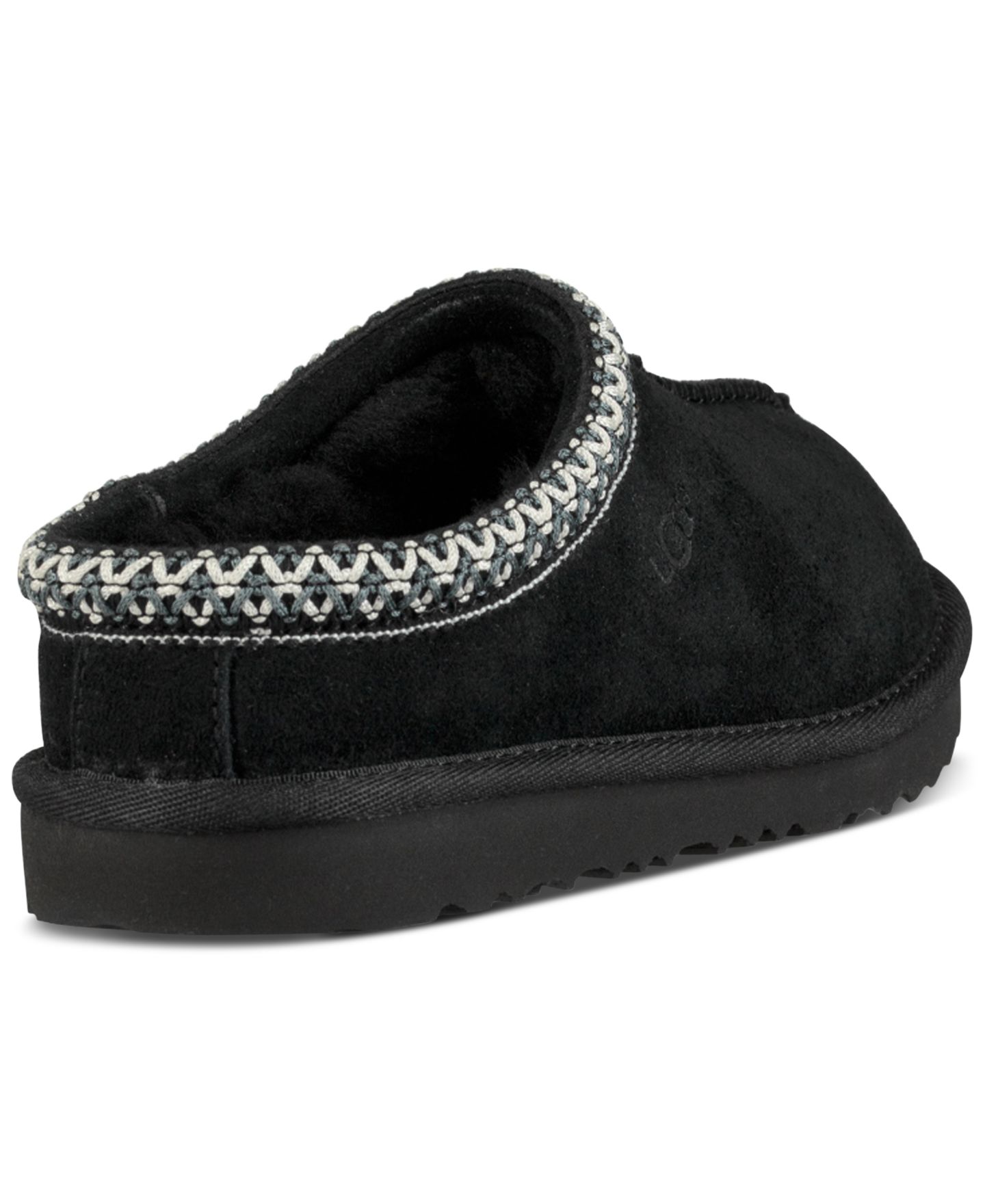 Детские сабо UGG® Tasman II Clog Round Toe Slippers, цвет: Чёрный — фото 3