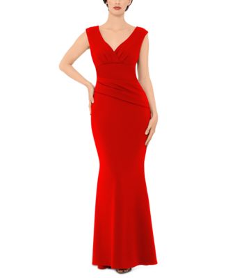 macy's petite red dresses