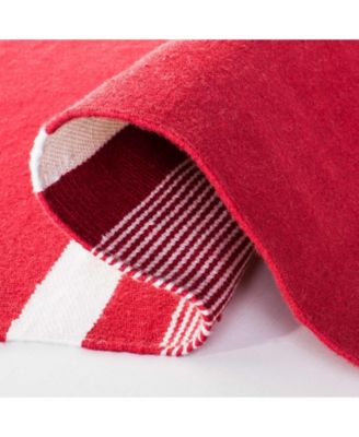 Hanover Stripe LRL2461D Red Area Rug Collection