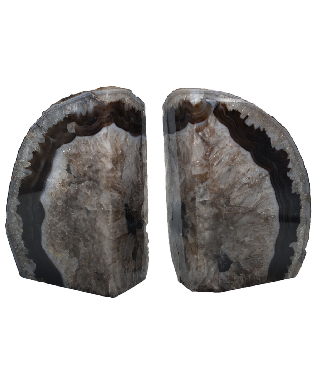 Nature's Decorations - Premium Agate Extra-Large Bookends
