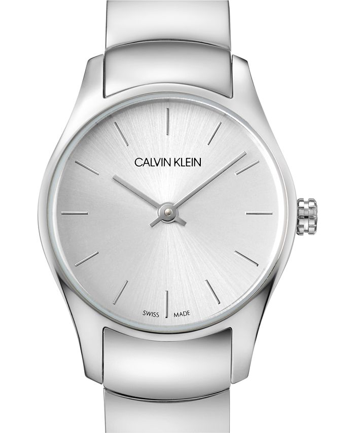Calvin Klein Women's Classic Too Stainless Steel Bracelet Watch 24mm ...