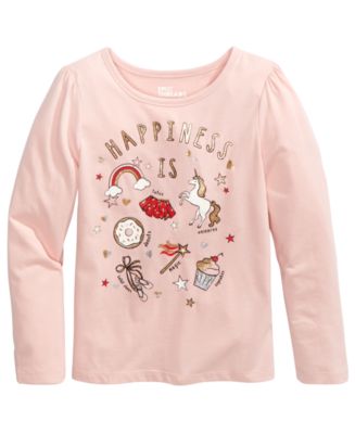 Epic Threads Little Girls Happiness-Print T-Shirt, Created for Macy's ...