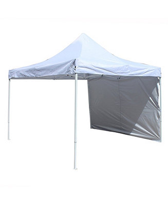 ALEKO Easy Pop Up Outdoor Collapsible 10' x 10' Gazebo Canopy Tent Blue color 