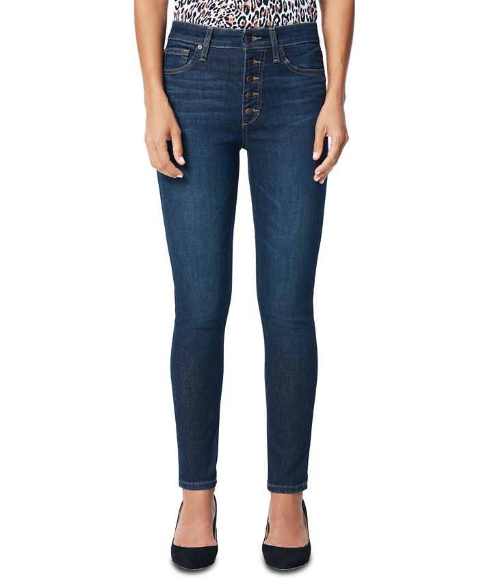 Joe's Jeans Charlie Ankle Exposed Button Skinny Jeans - Macy's