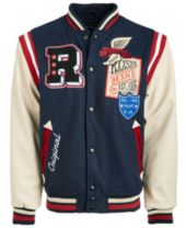 Wool Blend Letterman Jacket