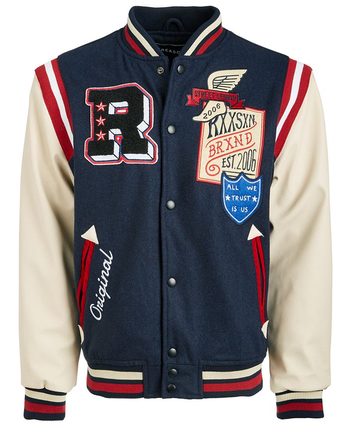 Reason Men's Field Varsity Jacket - Macy's