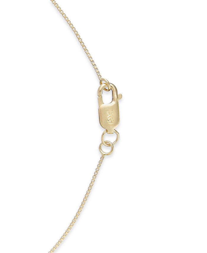 Macy's - Diamond Heart 18" Pendant Necklace (1/4 ct. t.w.) in 14k Gold