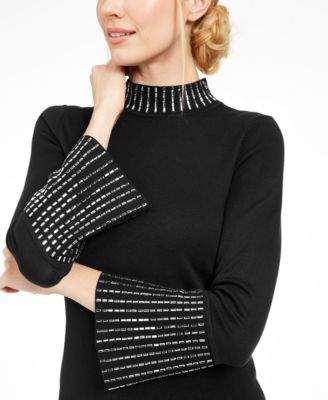 calvin klein studded sweater dress