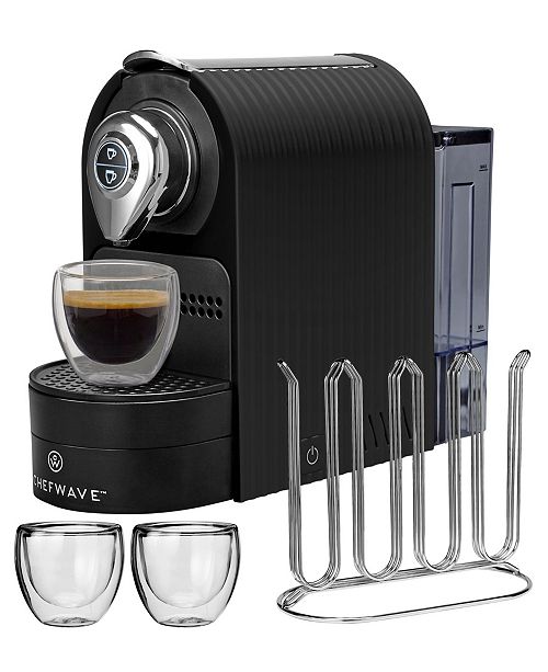 ChefWave Kava Mini Espresso Machine for Nespresso Compatible Capsule & Reviews Coffee Makers