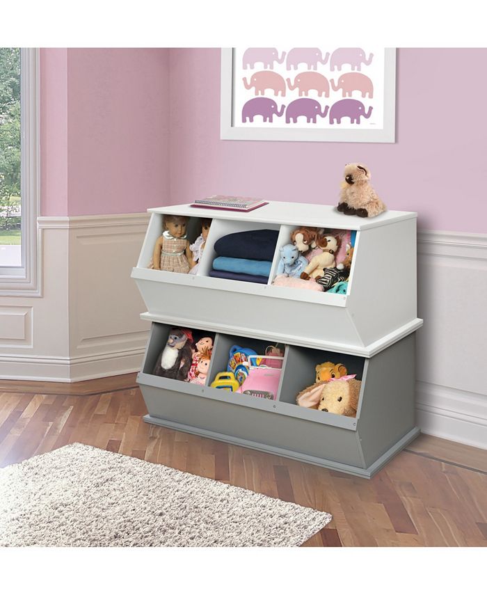 Badger Basket Three Bin Stackable Toy Storage Cubby Macy's