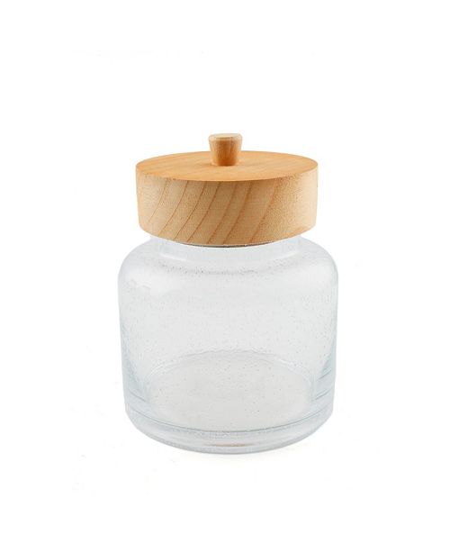 Thirstystone Closeout Glass Canister With Wood Lid Small