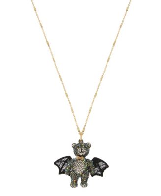 betsey johnson bat necklace