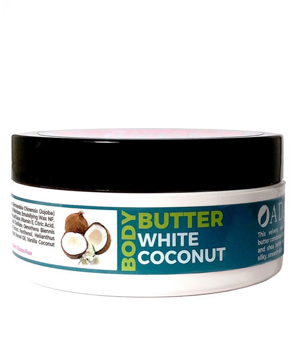 Body Butter Argan White Coconut, 4 oz - No COLOR
