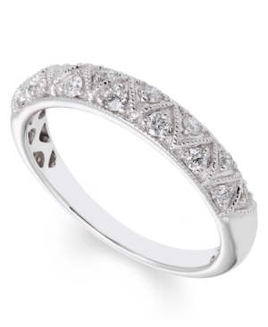 image of Certified Diamond (1/4 ct. t.w.) Band in 14K White Gold