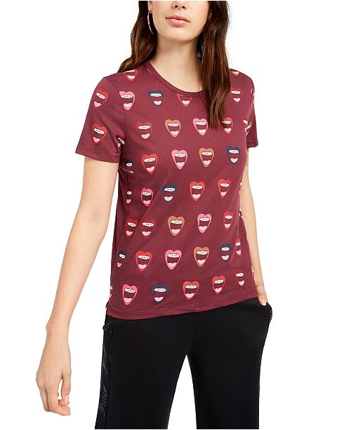 Juicy Couture Allover Lip Print T Shirt Reviews Tops Juniors