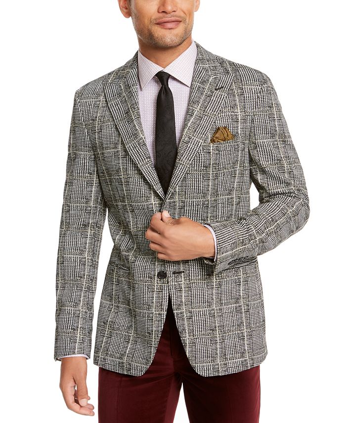 Mens plaid store dinner jacket