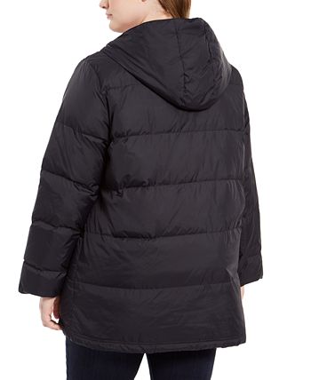 Eileen Fisher Plus Size Hooded Puffer Coat Macy s