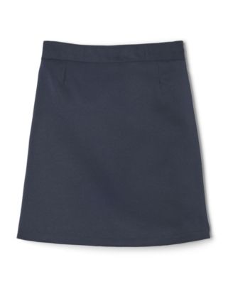 French Toast Girls' Front Pleated Tab Skirt School Uniform, Navy, 5
