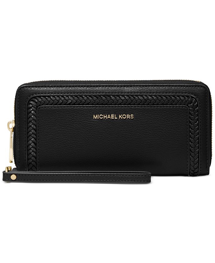 Michael Kors Leather Continental Wallet - Macy's