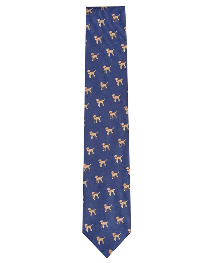 Club Room - Men's Labrador Convo Print Tie, Created For Macy's