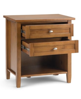 Warm Shaker Bedside Table