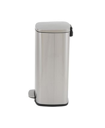 Household Essentials - Stainless Steel 50L Canyon Rectangular Trash Can
