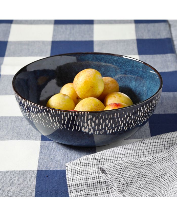 Gibson Laurie Gates Laurie Gates Matisse Blue 9" Serving Bowl Macy's