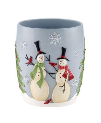 Avanti - Tall Snowman Wastebasket