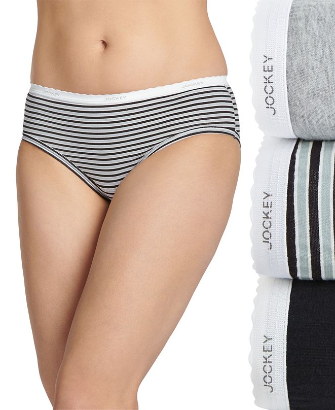 Jockey Women's 3Pk. Cotton Hipster Underwear 9484 & Reviews Bras