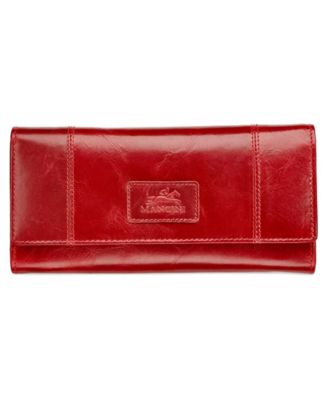 Casablanca Collection RFID Secure Ladies Trifold Wing Wallet