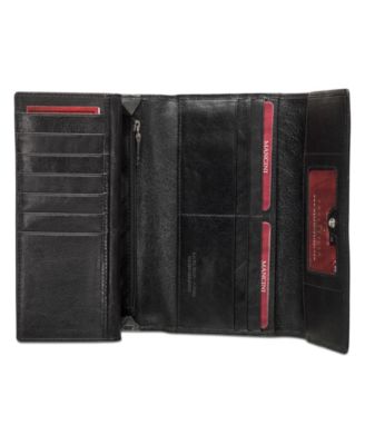 Equestrian-2 Collection RFID Secure Trifold Checkbook Wallet