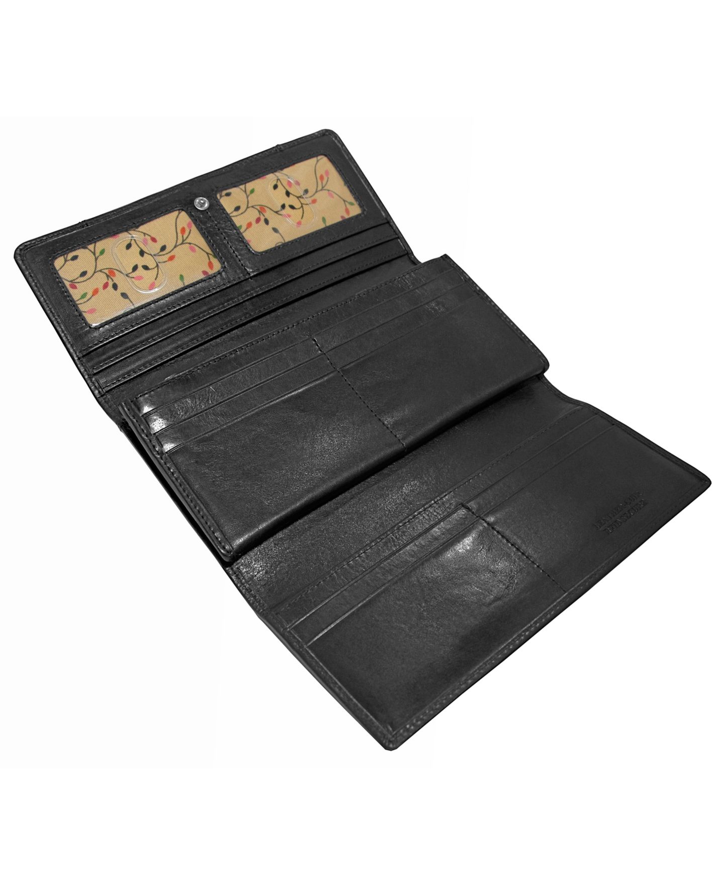 Женский кошелёк Mancini Casablanca Collection RFID Secure Ladies Trifold Wallet, цвет: Чёрный — фото 3