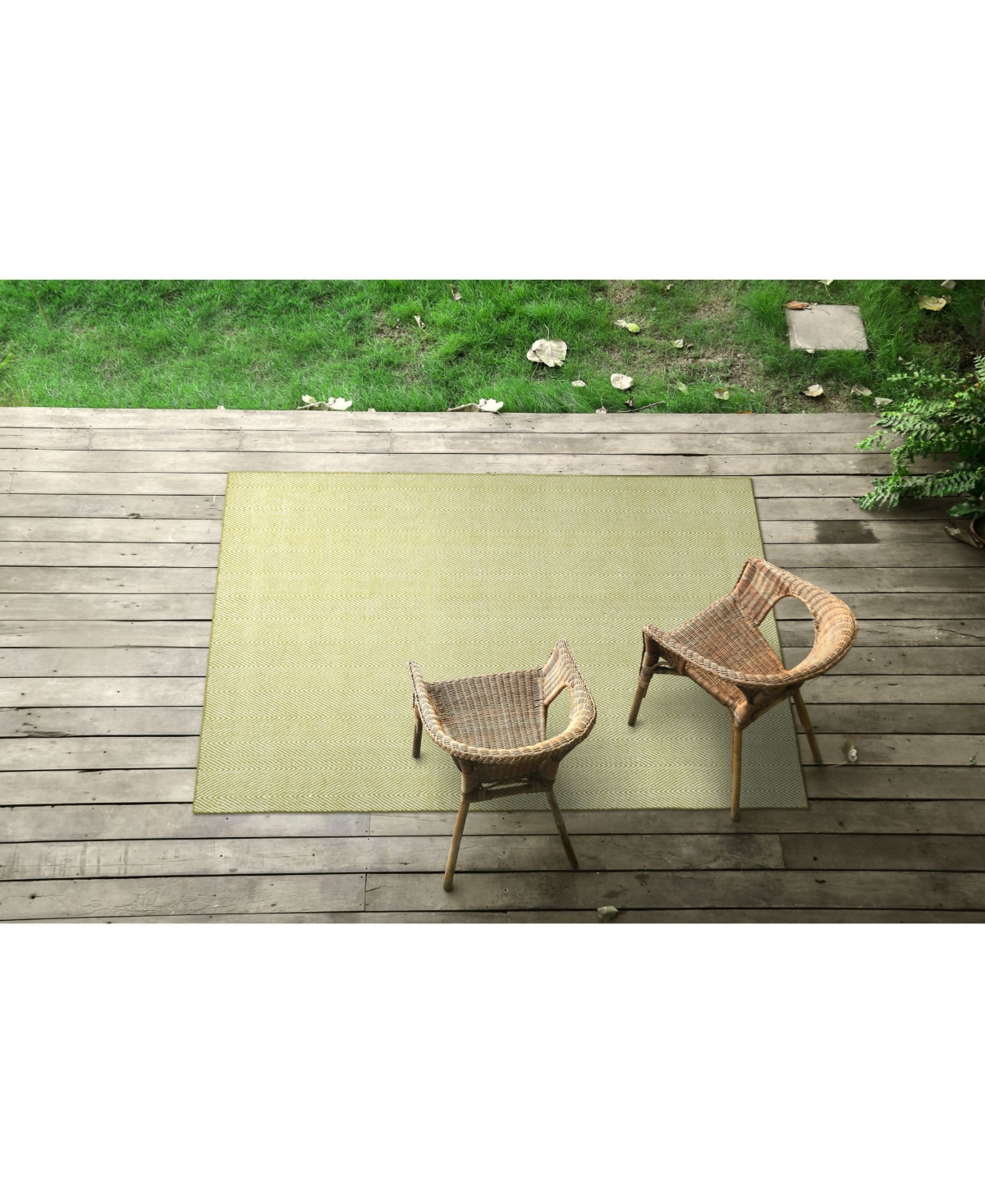Kaleen Ziggy ZIG01-70Outdoor Area Rug - Wasabi