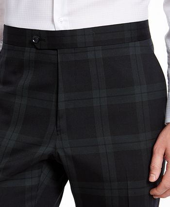 Tommy Hilfiger Men's Modern Fit THFlex Stretch Plaid Suit Pants Gray Size 36X34 main image 0